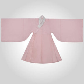 ming dynasty men's pink hanfu cross collar daopao robe - Jianxi Hanfu