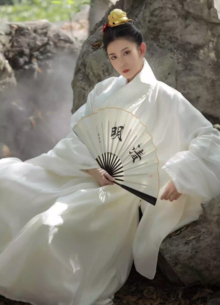 ming dynasty style men's hanfu red daopao robe - Jianxi Hanfu
