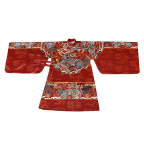 ming dynasty fashion women's hanfu red imperial dragon robe wedding attire - Jianxi Hanfu