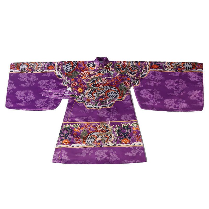 ming dynasty fashion women's hanfu purple imperial dragon robe wedding attire - Jianxi Hanfu