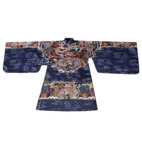 ming dynasty fashion women's hanfu dark blue imperial dragon robe wedding attire - Jianxi Hanfu