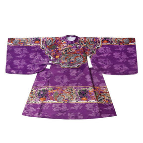ming dynasty fashion men's hanfu purple imperial dragon robe wedding attire - Jianxi Hanfu