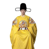 ming dynasty men's hanfu yellow imperial dragon robe unisex clothing -  Jianxi Hanfu