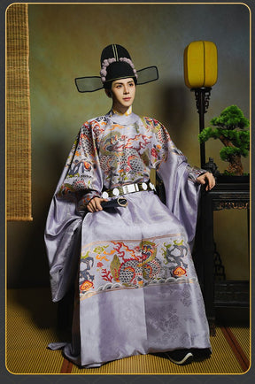 ming dynasty fashion men's hanfu clothes imperial dragon hanfu robe - Jianxi Hanfu