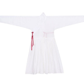 chinese style men's hanfu clothes white robe - Jianxi Hanfu