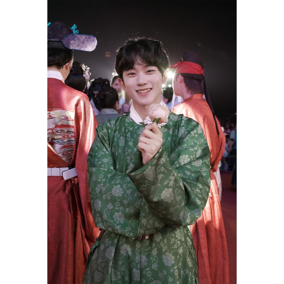 chinese style men's hanfu clothes green robe - Jianxi Hanfu