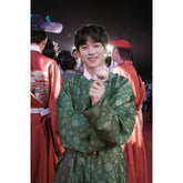 chinese style men's hanfu clothes green robe - Jianxi Hanfu