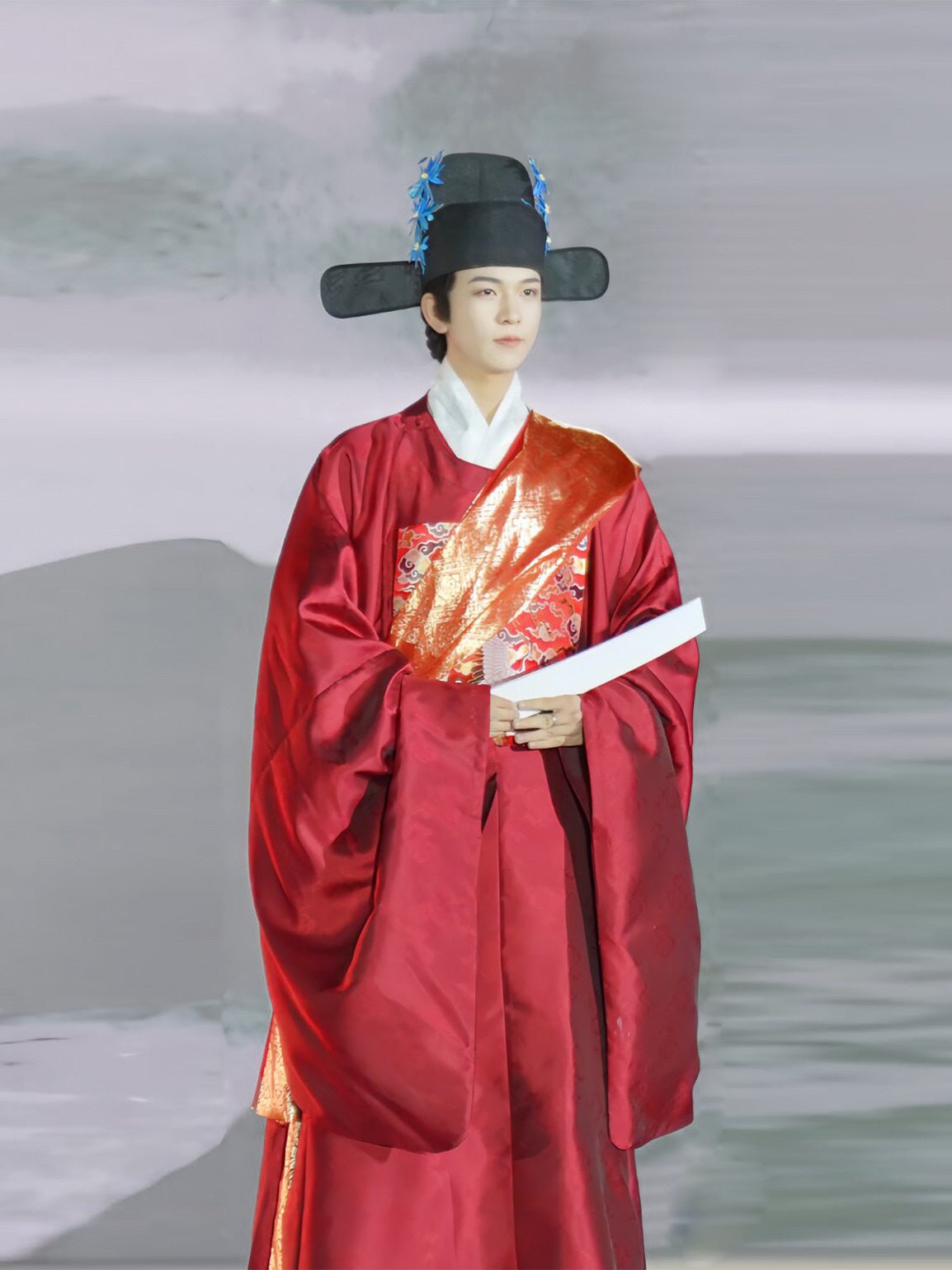 chinese ming dynasty official clothes men's hanfu robe - Jianxi Hanfu