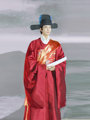 chinese ming dynasty official clothes men's hanfu robe - Jianxi Hanfu