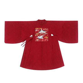 chinese ming dynasty men's red round collar robe official clothes - Jianxi Hanfu