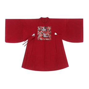 chinese ming dynasty men's red robe official clothes - Jianxi Hanfu