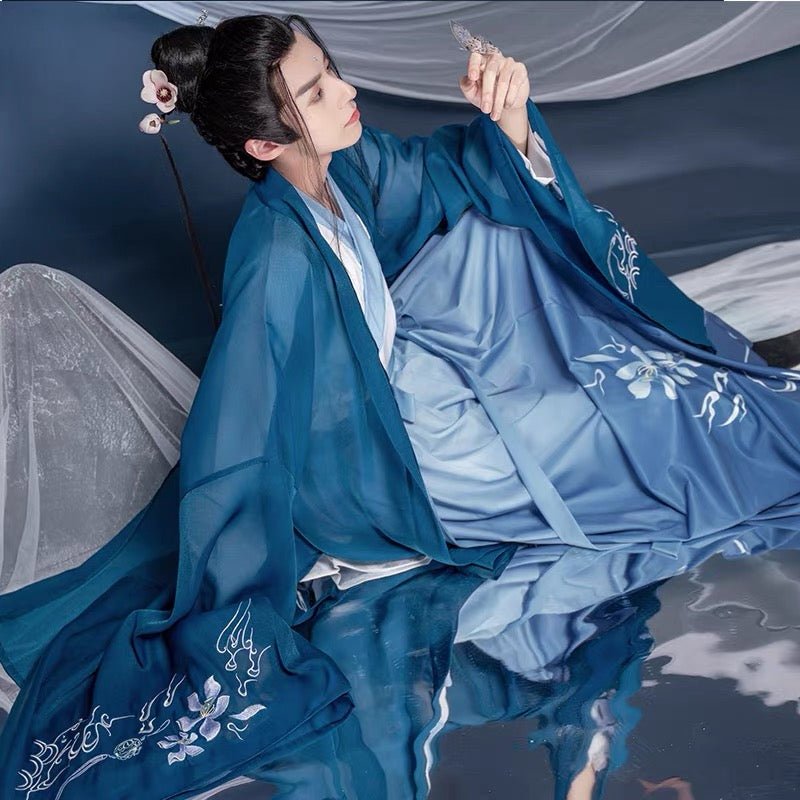 Ming Dynasty Men's Hanfu Zui Xiao Yao - Jianxi Hanfu