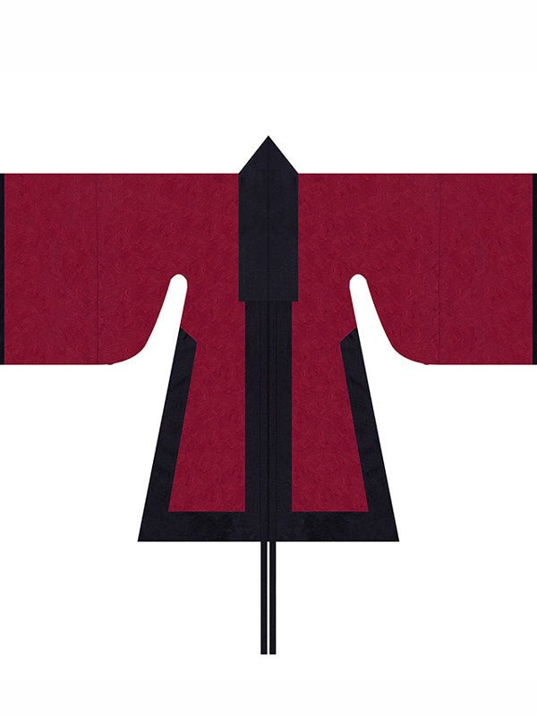 chinese ming dynasty men's red taoist robe - Jianxi Hanfu