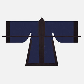 chinese style men's dark blue taoist robe clothes dachang overshirt - Jianxi Hanfu
