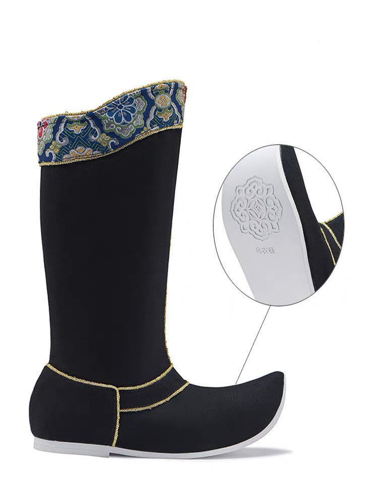 Ming Dynasty Shoes Hanfu Boots Black Boots - Jianxi Hanfu