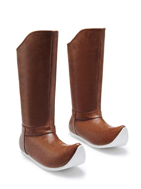 Ming Dynasty Shoes Hanfu Boots Black Boots Brown - Jianxi Hanfu