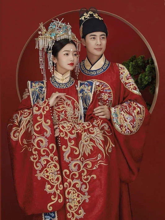 Ming Dynasty Wedding Attire - Jianxi Hanfu