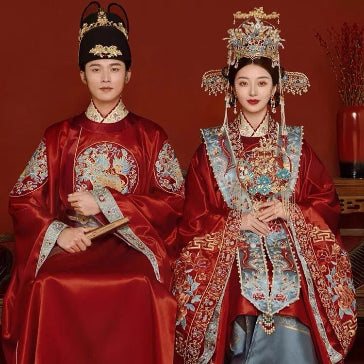 Ming Dynasty Wedding Dress Fengguan Xiapei