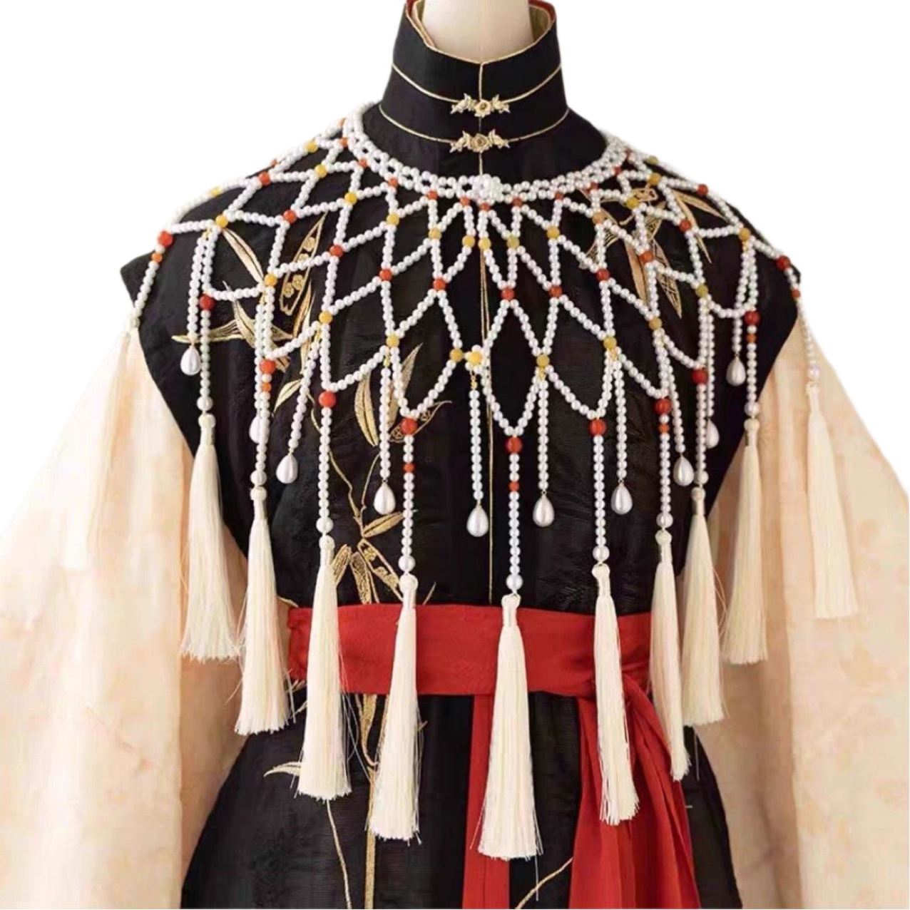 Ming Dynasty Women's Hanfu Yunjian Cloud Collar Water Drop - Jianxi Hanfu