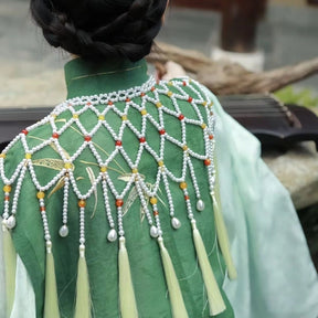 Ming Dynasty Women's Hanfu Yunjian Cloud Collar Water Drop - Jianxi Hanfu