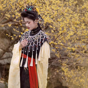 Ming Dynasty Women's Hanfu Yunjian Cloud Collar Water Drop - Jianxi Hanfu