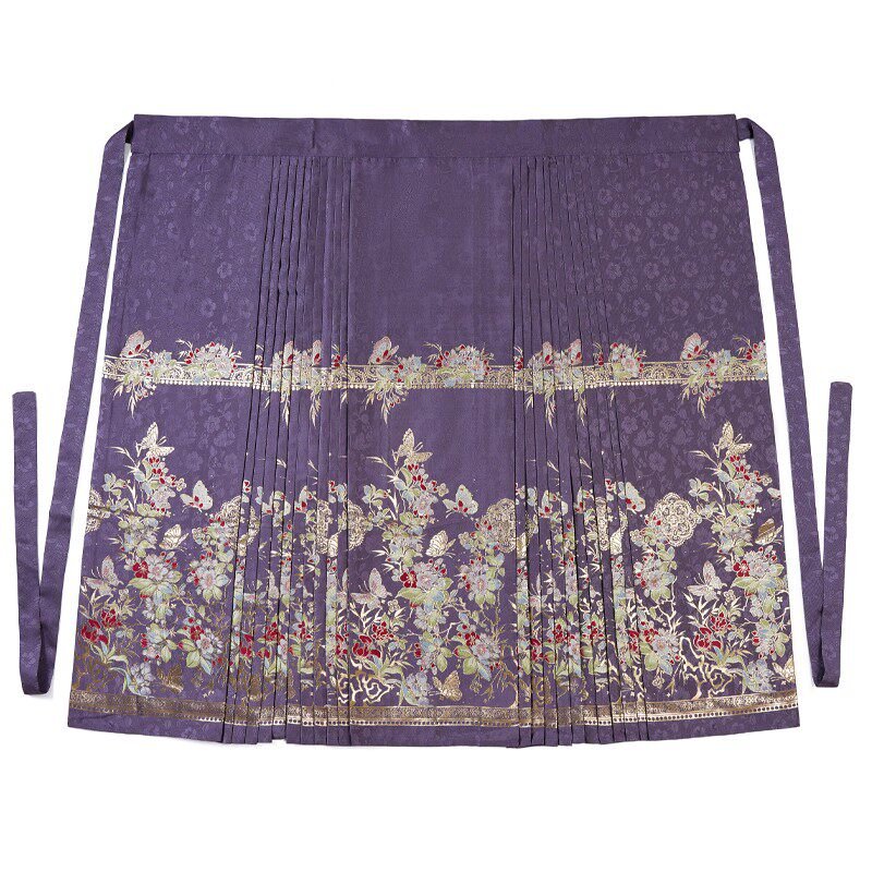 chinese style plus size purple mamianqun - Jianxi Hanfu