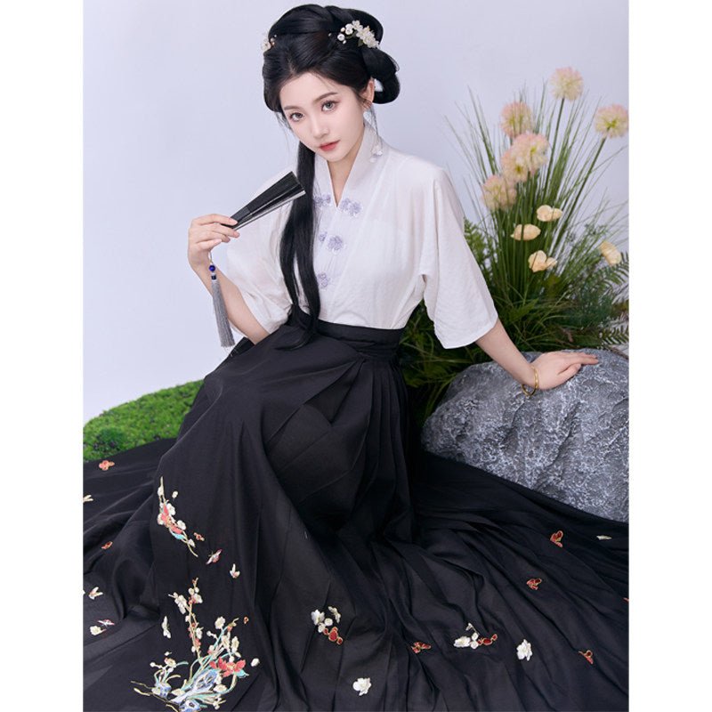 ming dynasty women's summer plus size hanfu - Jianxi Hanfu