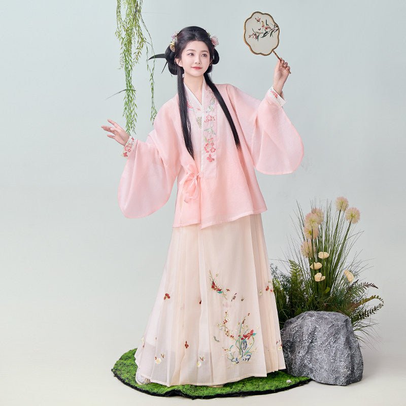 ming dynasty women's spring plus size hanfu - Jianxi Hanfu