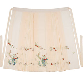 chinese women's plus size hanfu clothes yellow mamian skirt - Jianxi Hanfu