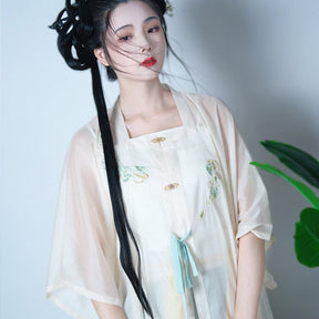 women's summer hanfu ming dynasty plus size dress - Jianxi Hanfu