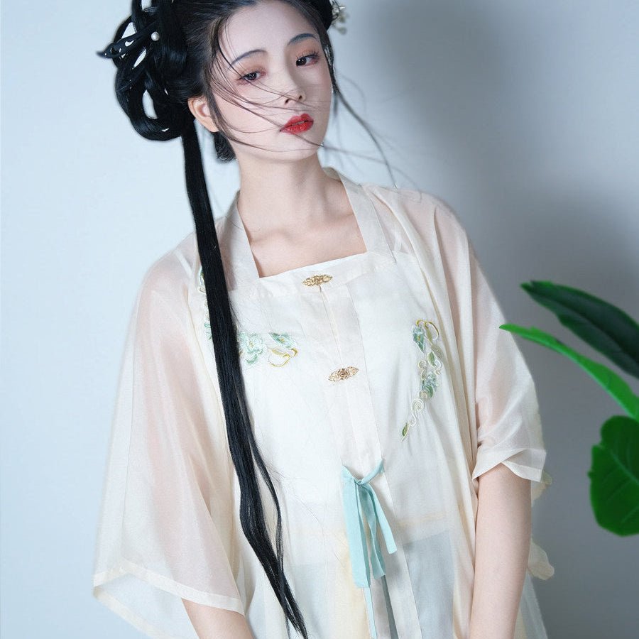 women's summer hanfu ming dynasty plus size dress - Jianxi Hanfu