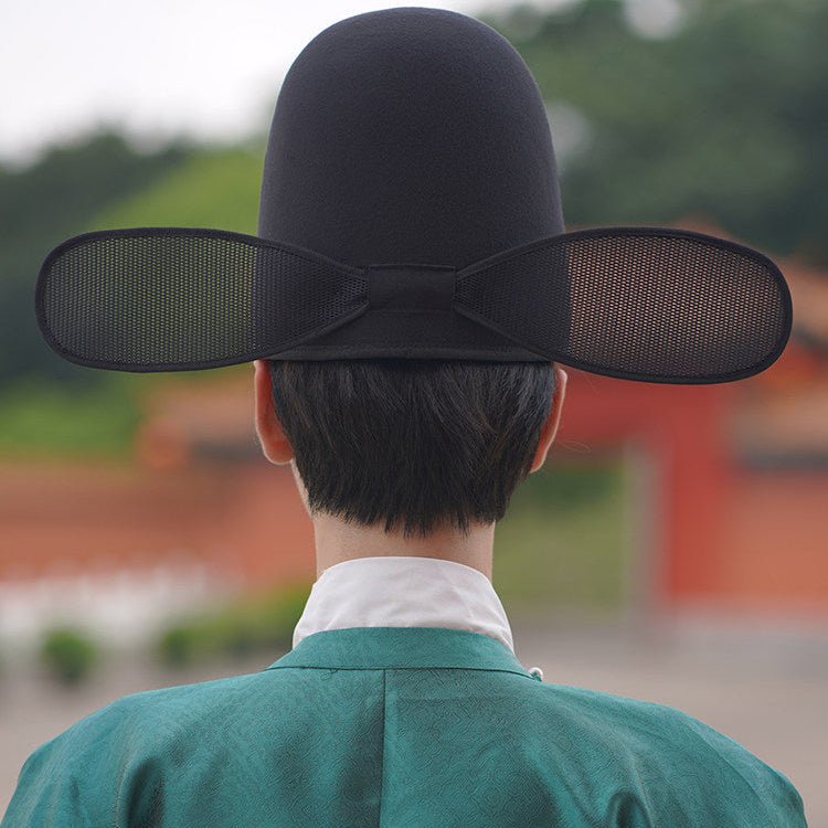 chinese style men's hanfu hat black official wusha hat - Jianxi Hanfu