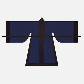 chinese style men's dark blue taoist robe clothes dachang overshirt - Jianxi Hanfu