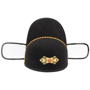 chinese ming dynasty imperial hat men's black wushamao sun pattern- Jianxi Hanfu