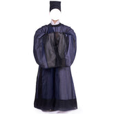 ming dynasty men's summer hanfu black lanshan robe - Jianxi Hanfu