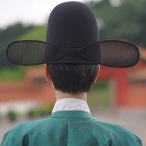 chinese style men's hanfu hat black official wusha hat - Jianxi Hanfu