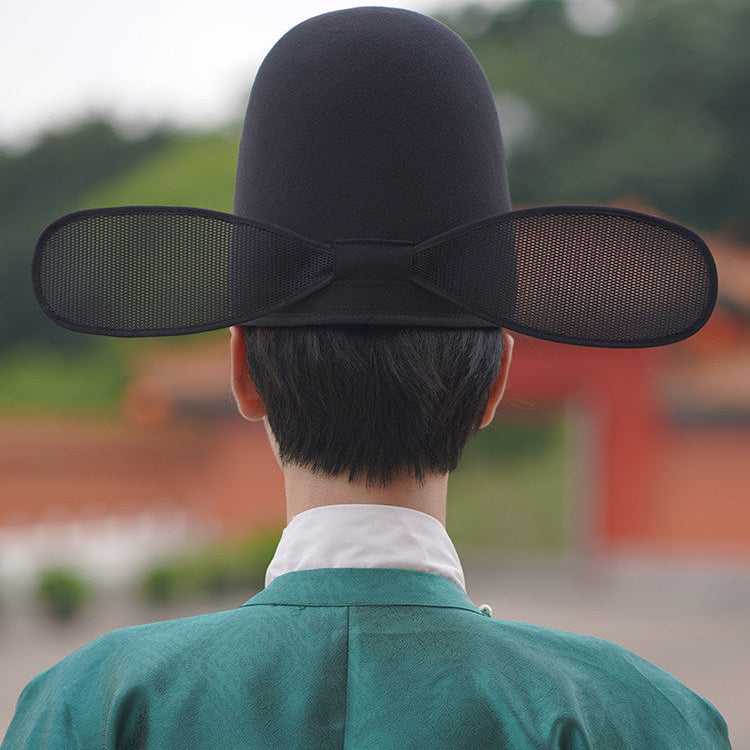 chinese style men's hanfu hat black official wusha hat - Jianxi Hanfu