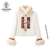new chinese style white coat - Jianxi Hanfu