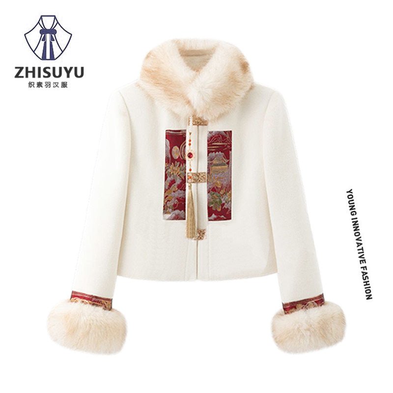 new chinese style white coat - Jianxi Hanfu