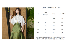 chinese style women's fashion hanfu top white shirt - Jianxi Hanfu
