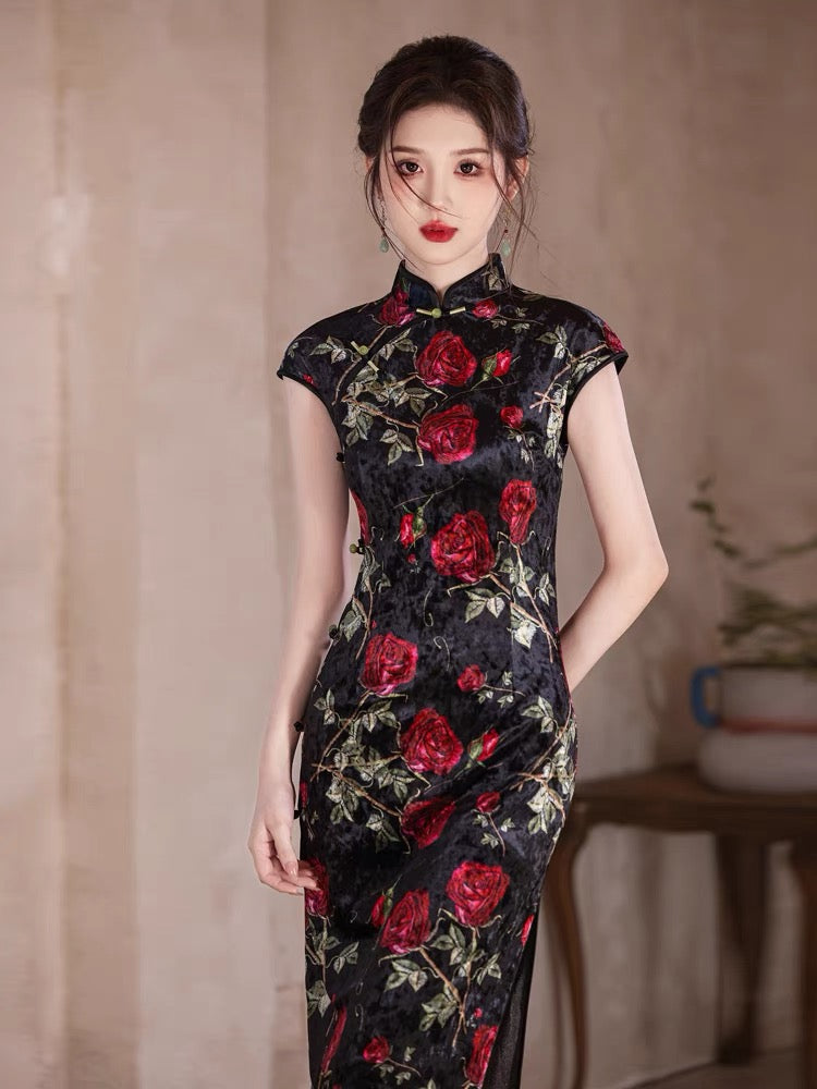 cheongsam dress modern hanfu qipao women hanfu-Jianxi Hanfu