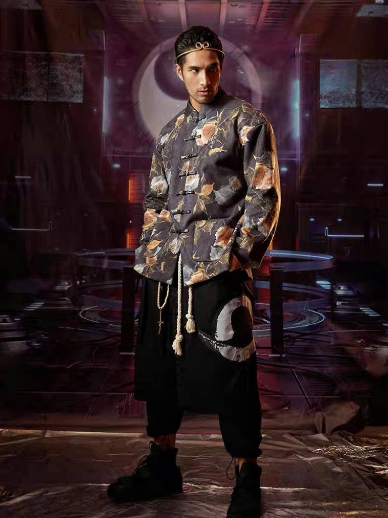 Male Hanfu Tang Dynasty Modern Hanfu Tang Suit-Jianxi Hanfu