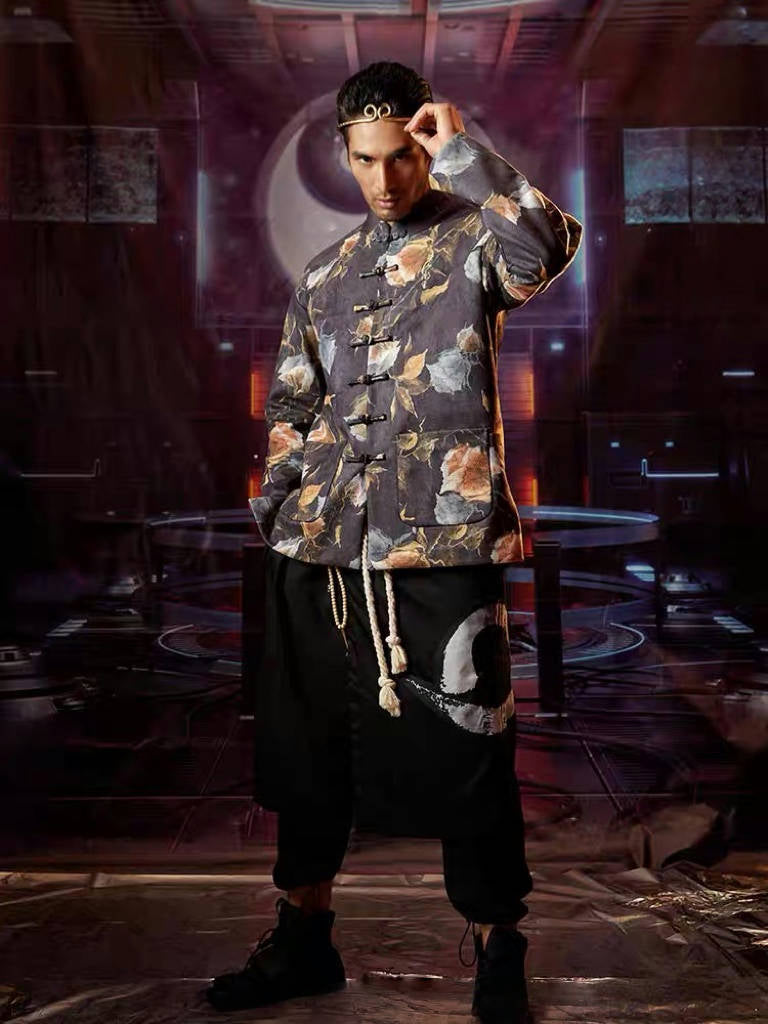 Male Hanfu Tang Dynasty Modern Hanfu Tang Suit-Jianxi Hanfu