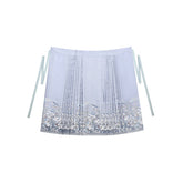 blue duijin Shirt mamianqun chinese girls dress -Jianxi Hanfu