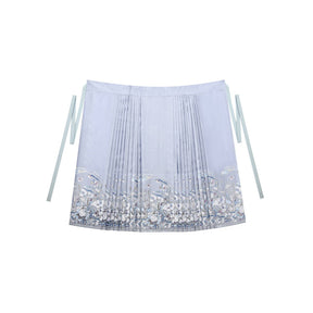 blue duijin Shirt mamianqun chinese girls dress -Jianxi Hanfu