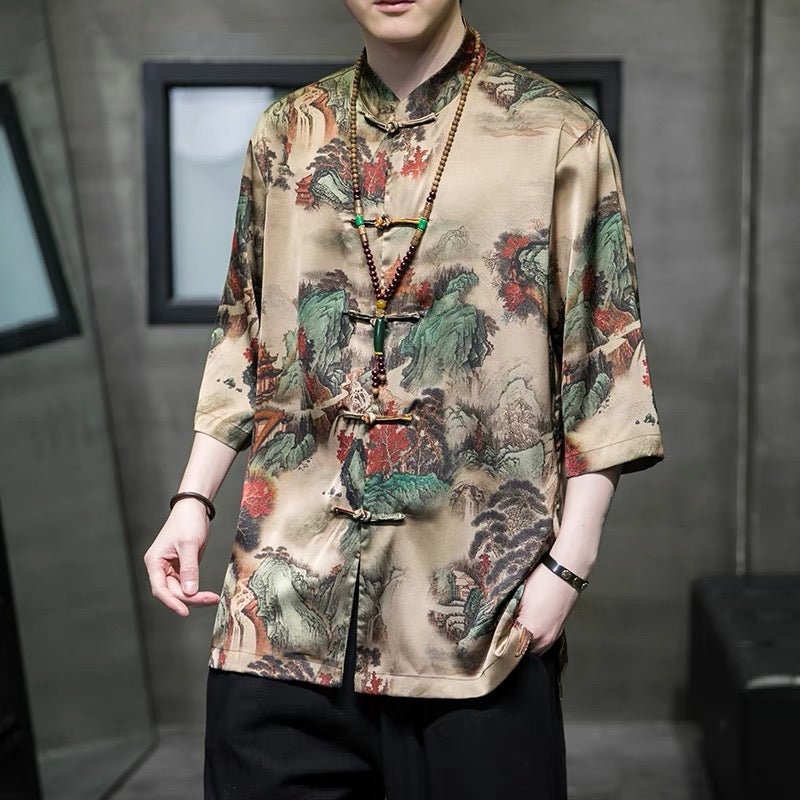 tang suit men's clothes hanfu male-Jianxi Hanfu