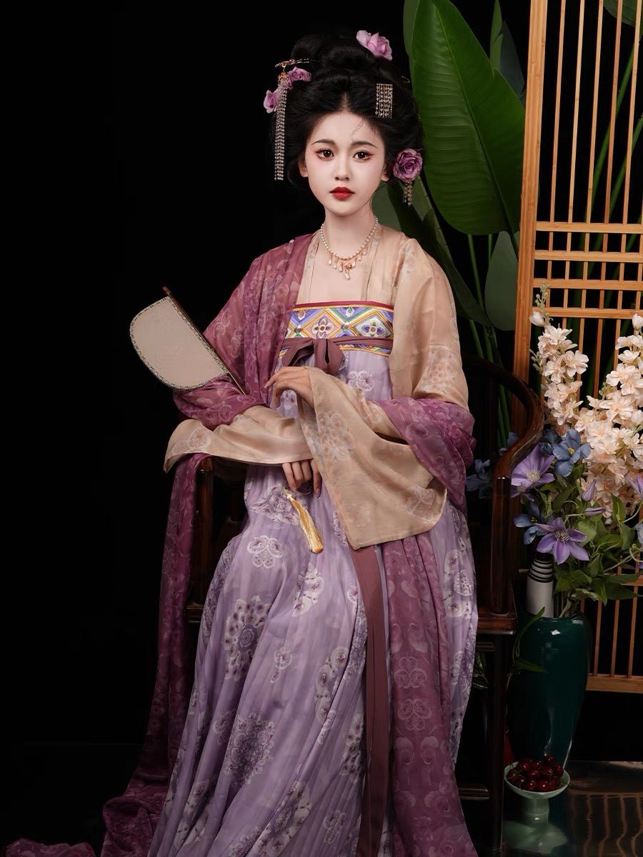 qixiong ruqun girls dress chinese hanfu-Jianxi Hanfu