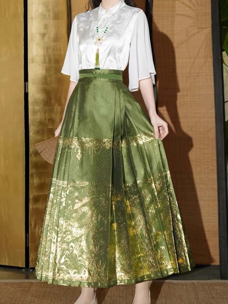 New Arrival Chinese Hanfu Mamian Skirt - Jianxi Hanfu