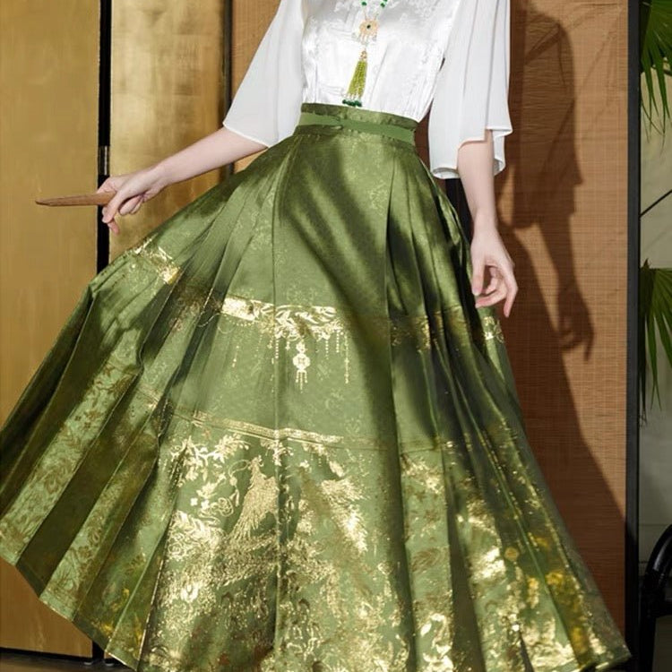 New Arrival Chinese Hanfu Mamian Skirt - Jianxi Hanfu