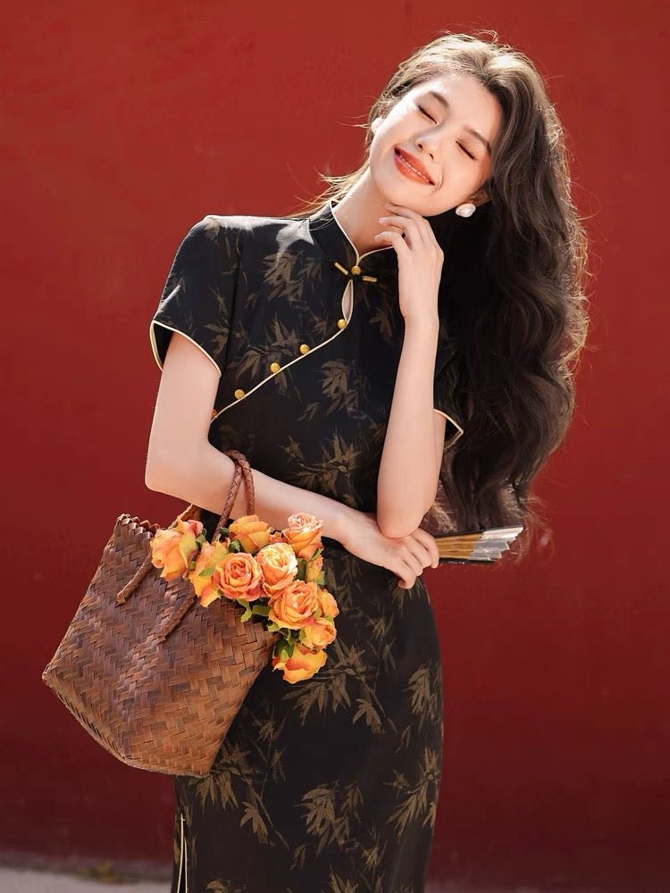 New Chinese - style Elegant Qipao Cheongsam - Jianxi Hanfu